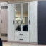 Шкаф "Фиеста" 4-х ств. 160 см Дуб крафт белый БН