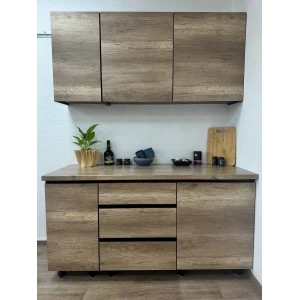 Кухня "Энигма" 1,6м Венге/Дуб каньон