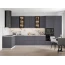 Кухня "Фенис" Графит 3D №2