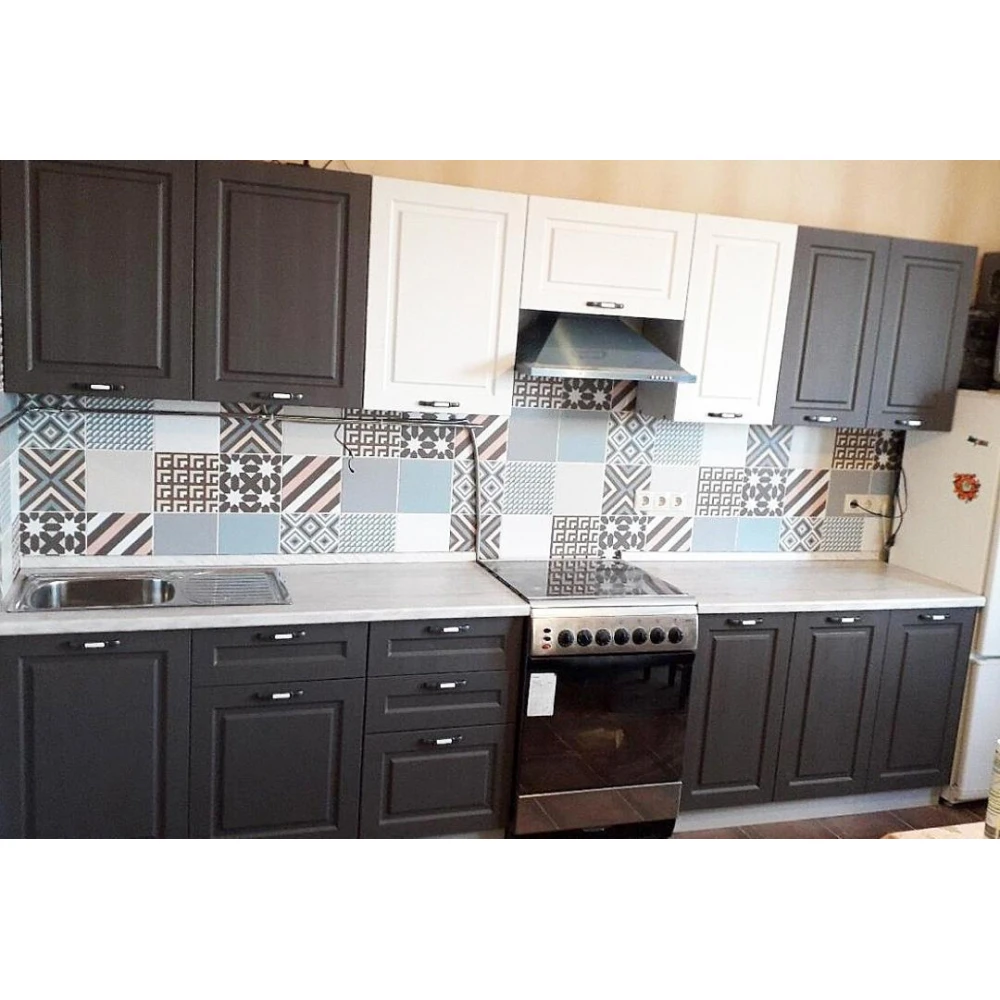 Кухня "Капри" Липа белый №14