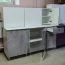 Кухня "КГ 1" 160 cм Белый/Цемент светлый