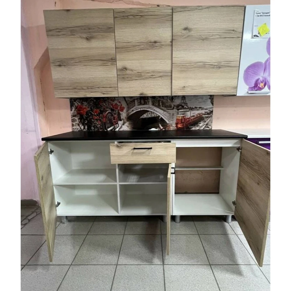 Кухня "Лаванда" 1,7 Дуб Золотой