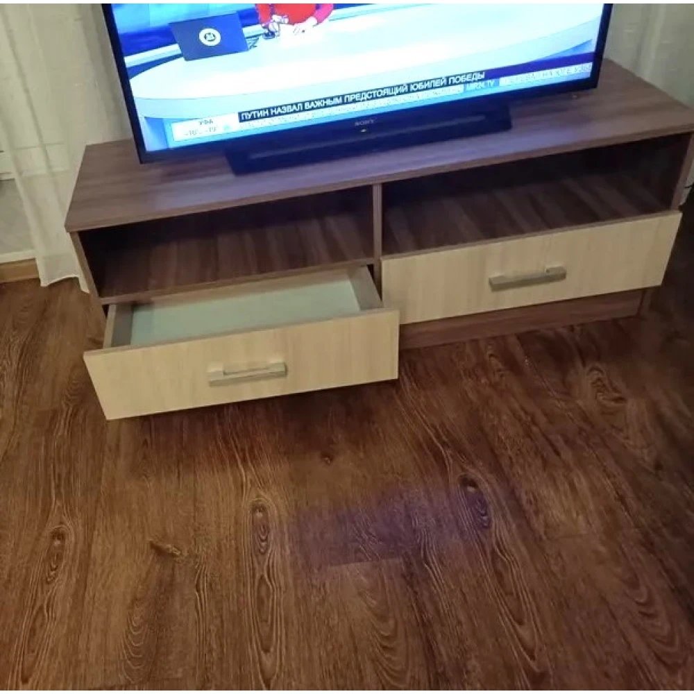Тумба под телевизор "TV 1" КВ Ясень шимо тёмный/светлый
