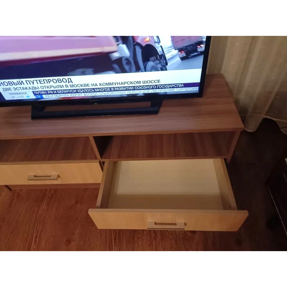 Тумба под телевизор "TV 1" КВ Ясень шимо тёмный/светлый