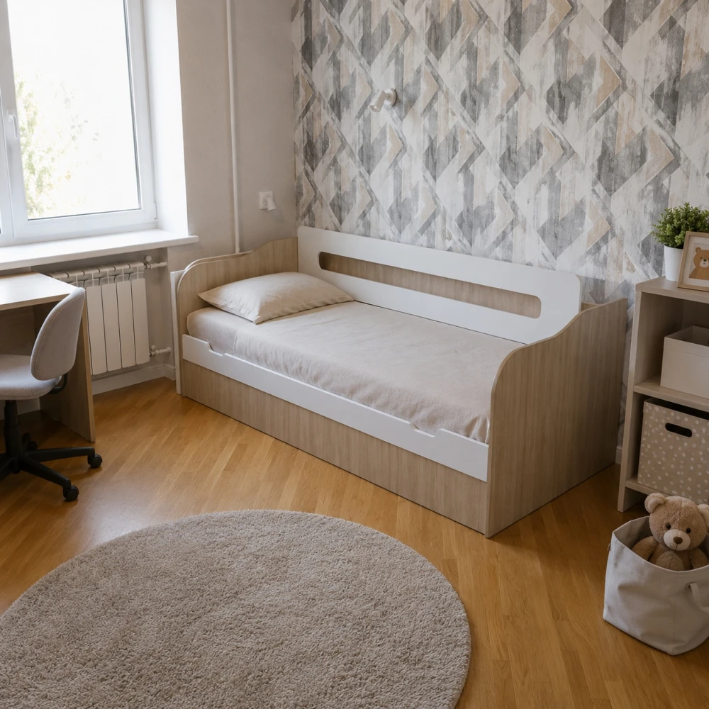 Кровать-диван 0,9 м с подъемным механизмом "Палермо-3" КВ