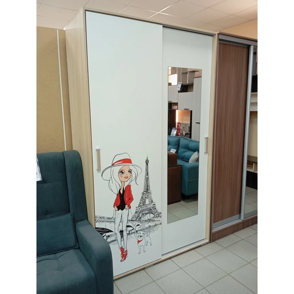 Шкаф купе "Бланка" с фотопечатью