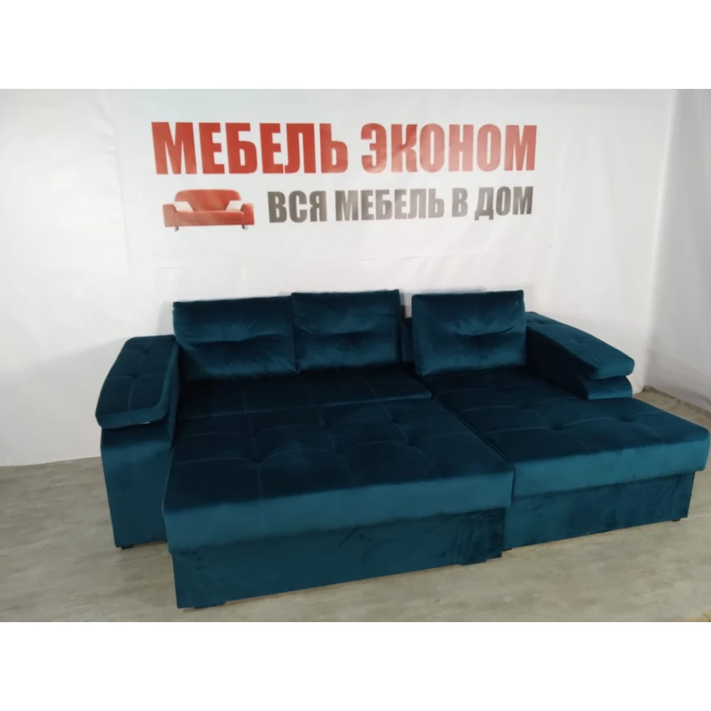 Диван угловой "Бруклин" №40 с увеличенной оттоманкой