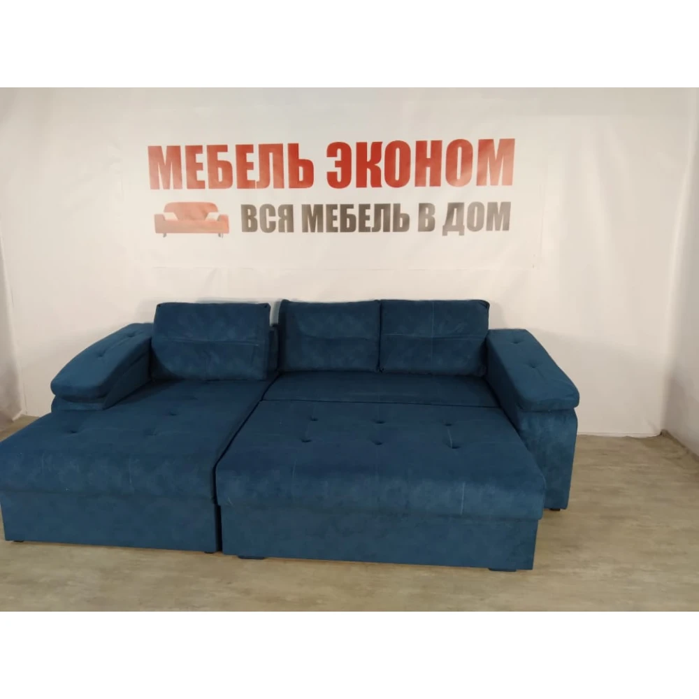 Диван угловой "Бруклин" №42 с увеличенной оттоманкой