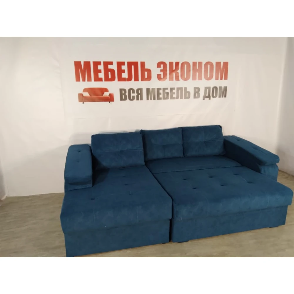 Диван угловой "Бруклин" №42 с увеличенной оттоманкой