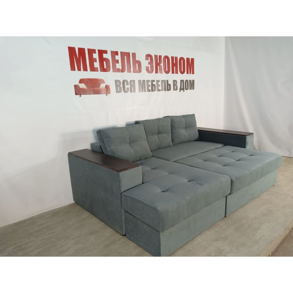 Диван угловой "Бостон" №156 с увеличенной оттоманкой