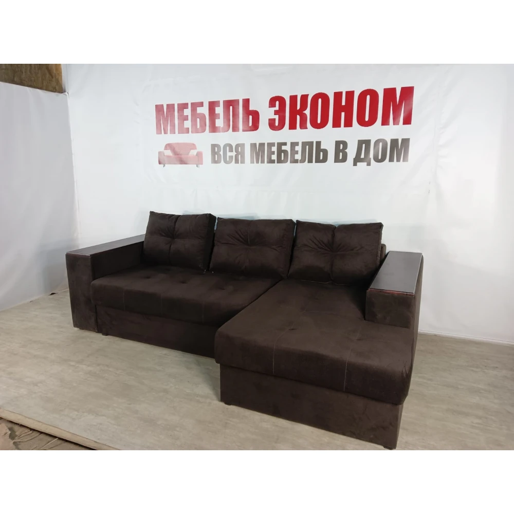 Диван угловой "Бостон" №165 с увеличенной оттоманкой