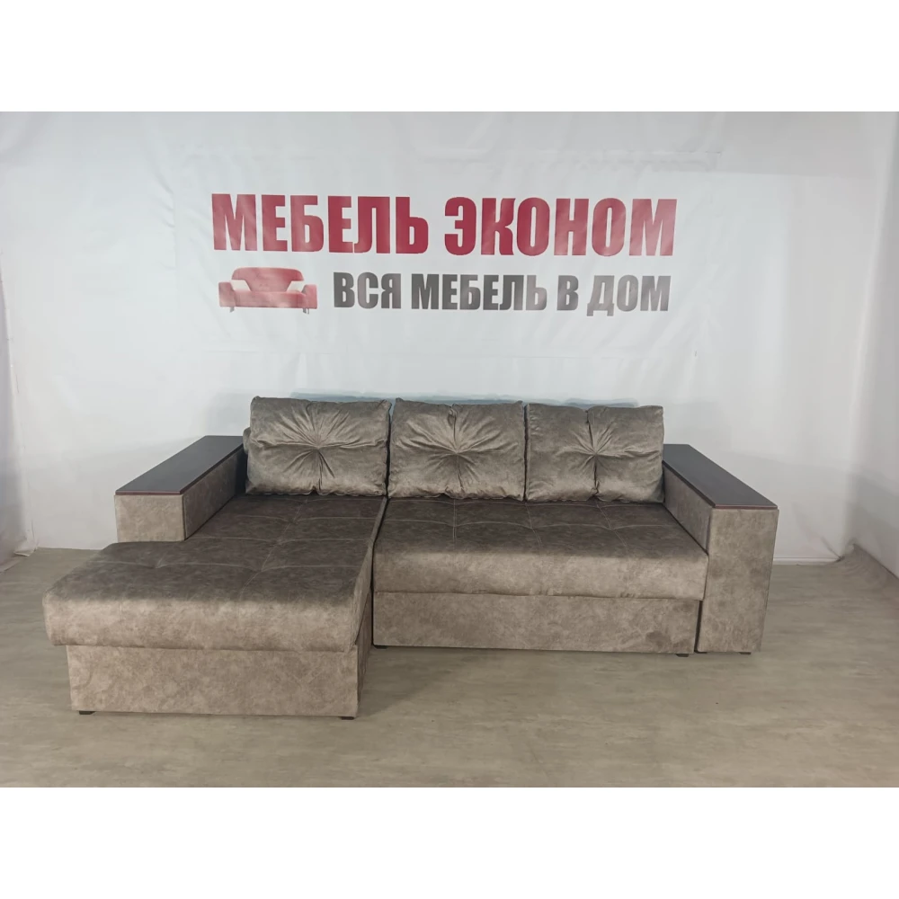 Диван угловой "Бостон" №211 с увеличенной оттоманкой