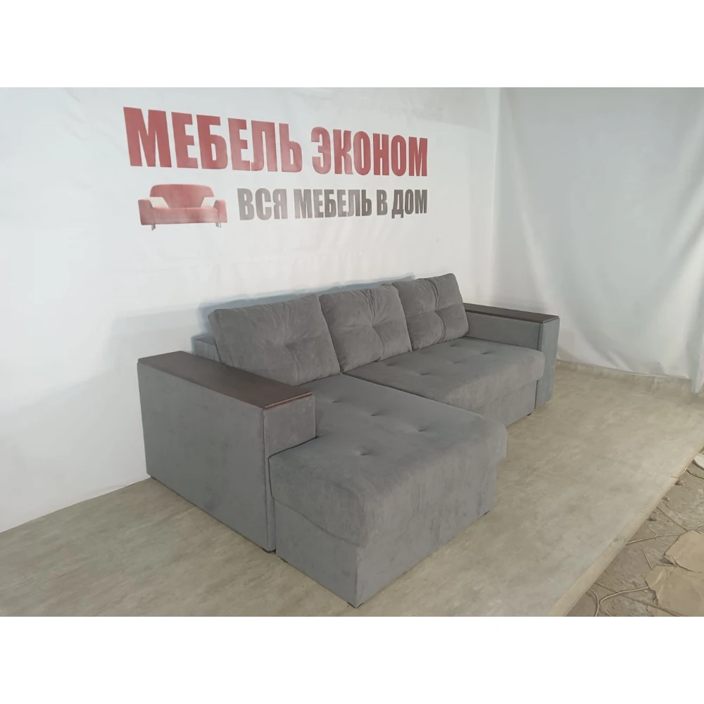 Диван угловой "Бостон" №215 с увеличенной оттоманкой