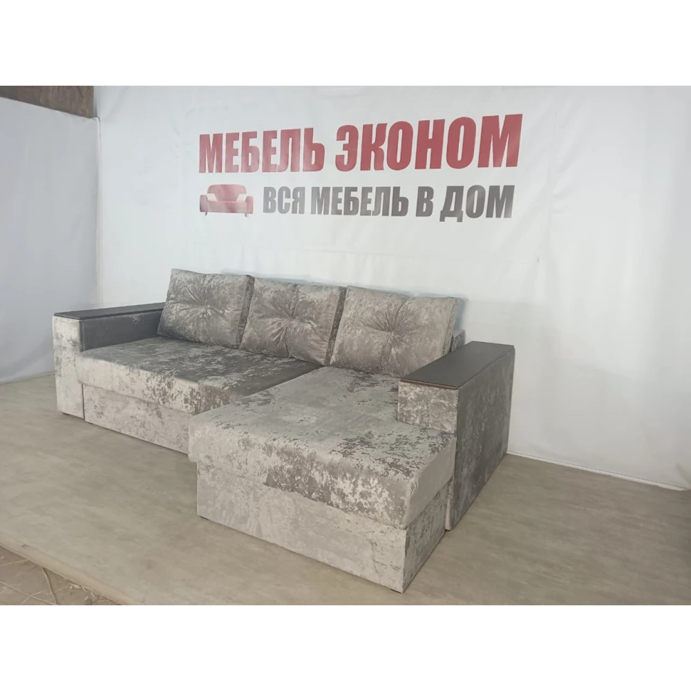 Диван угловой "Бостон" №217 с увеличенной оттоманкой