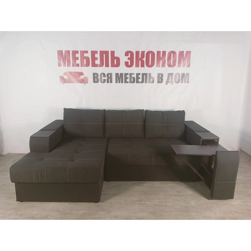 Диван угловой "Нью-Йорк" №107 с увеличенной оттоманкой