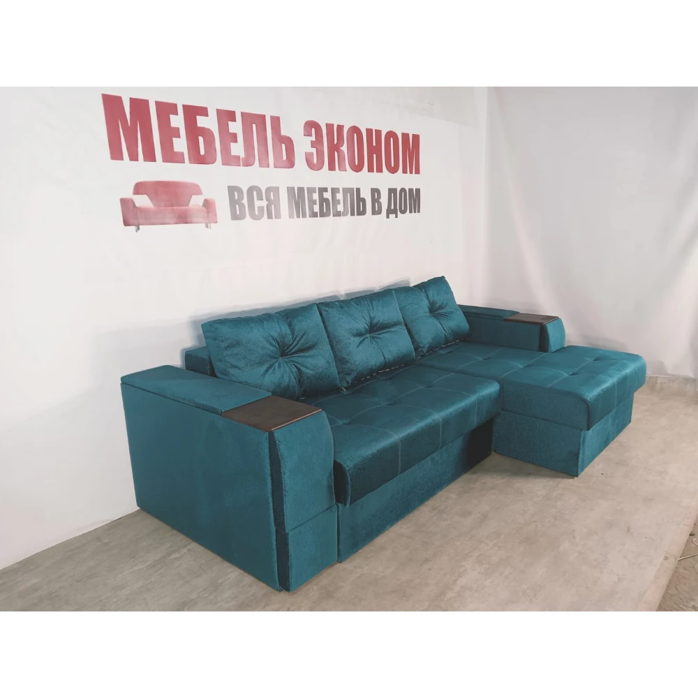 Диван угловой "Нью-Йорк" №130 с увеличенной оттоманкой