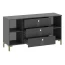 Комод 3 ящ. 2 ств. "Триумф"  Графит