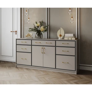 Комод "Клео" Кашемир/Сантьяго софт/Графит