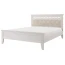Кровать "Грация" 1,6м (ЦТ) Льняной (Стразы) КВ