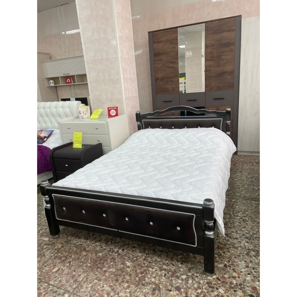 Кровать "Карина-11" КВ 1,6м Орех темный 