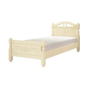 Кровать "Карина-5" 0,9м Слоновая кость