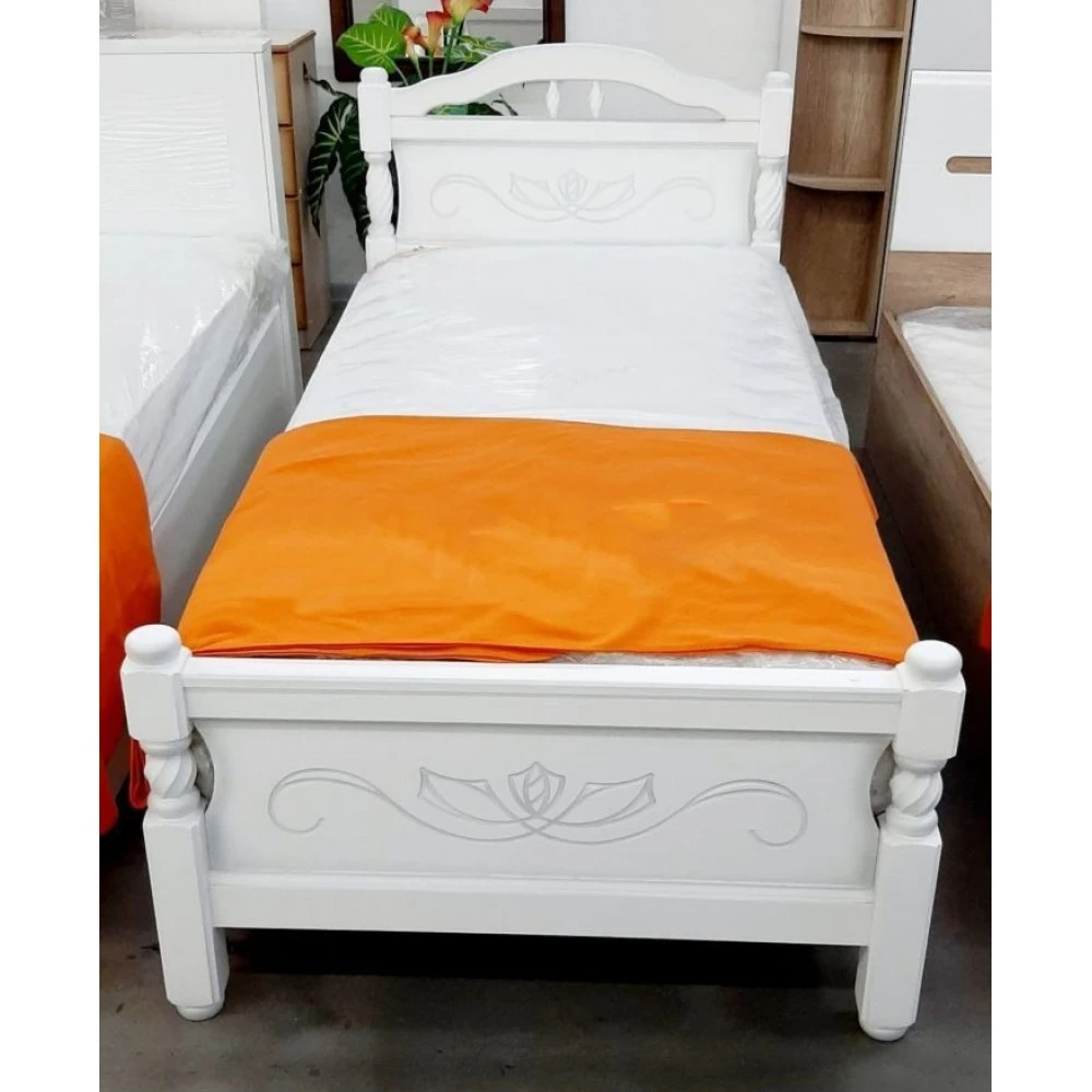 Кровать "Карина-5" 0,9м Белый КВ