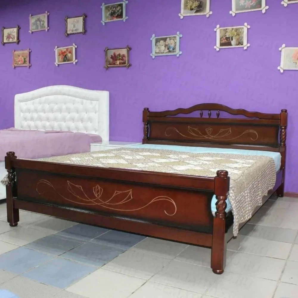 Кровать "Карина-5" 1,4м Орех КВ