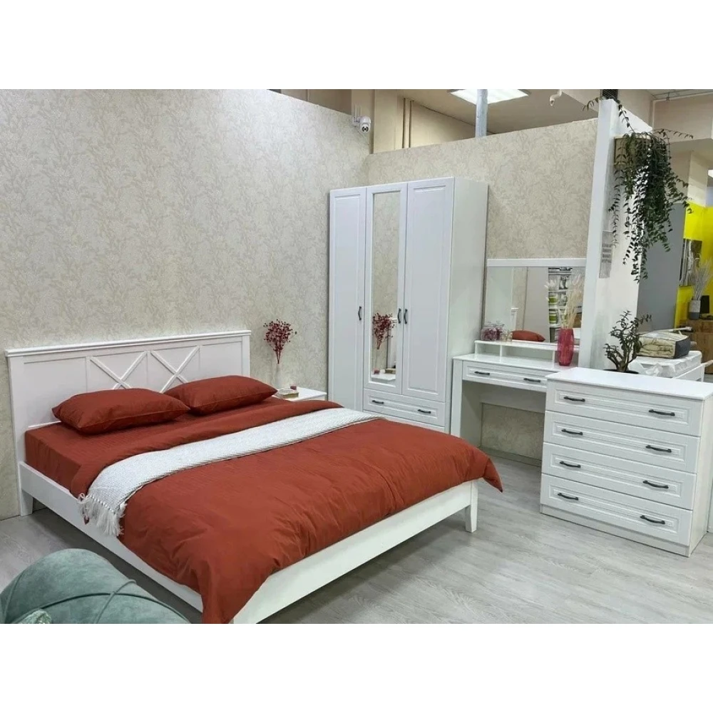 Кровать "Грация-2" 1,6м Белый КВ