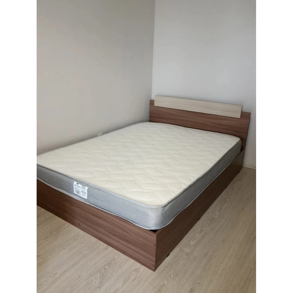Кровать "Эко" КВ 1.4 м Ясень шимо тёмный/светлый