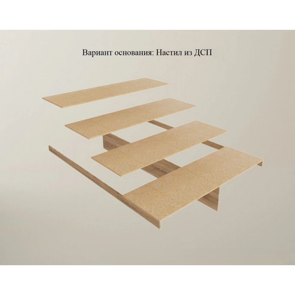 Кровать "Адель" 1.4м Крафт Белый