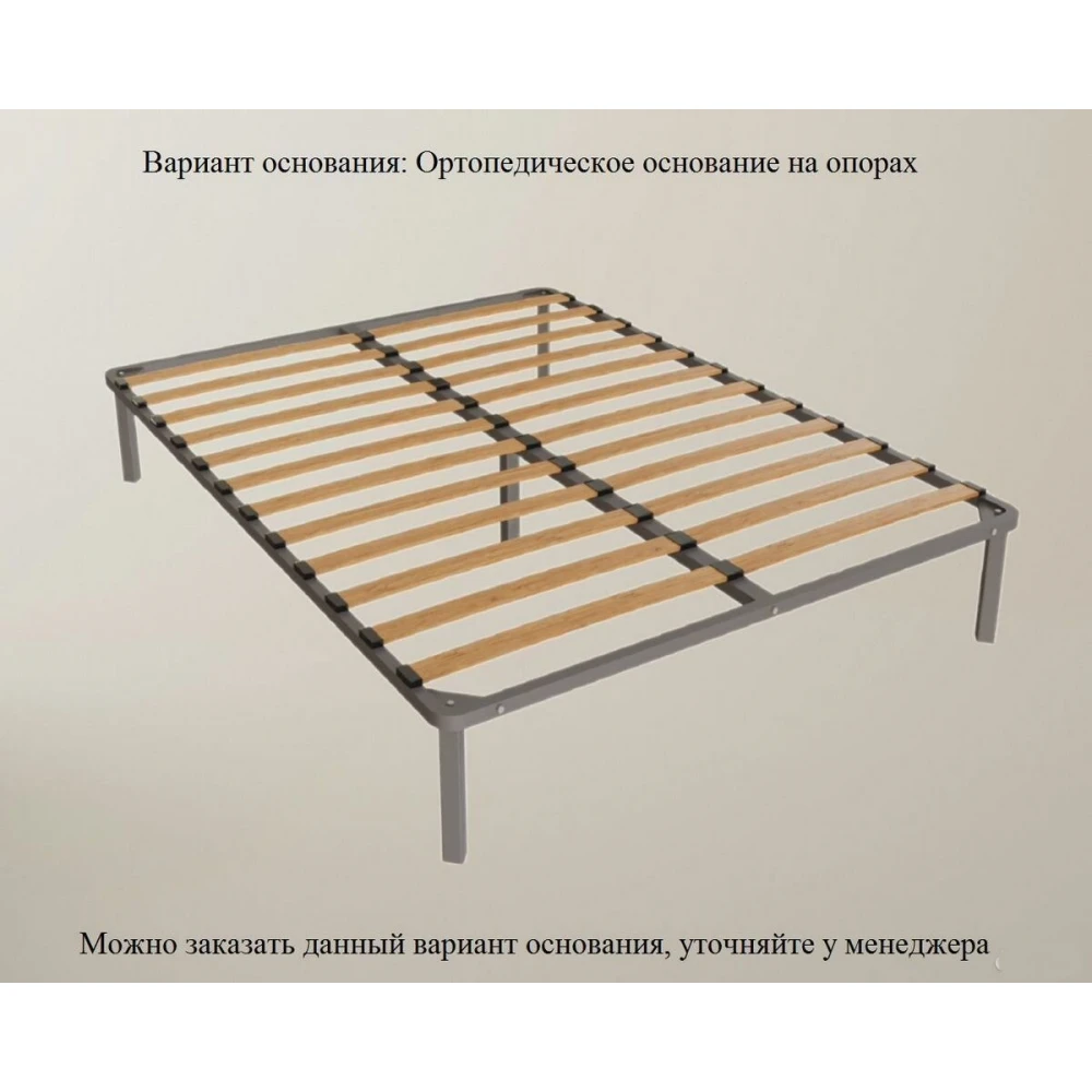 Кровать 1,6 м "Вегас" Кашемир/Дуб крафт золотой
