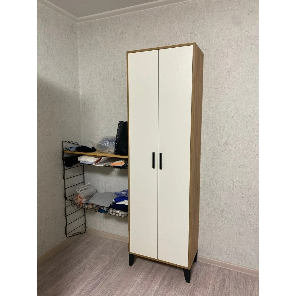 Модульная прихожая "Витра" Белый/Дуб Крафт Золотой