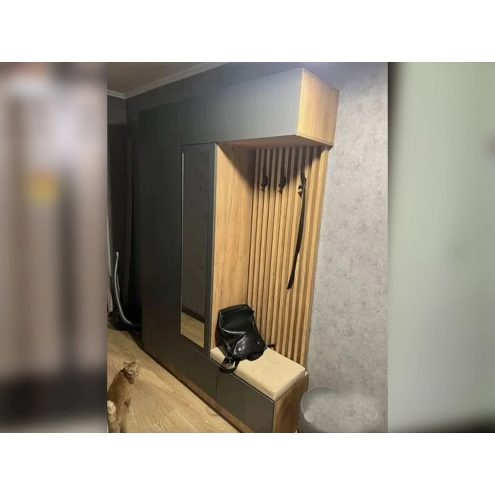 Прихожая "Руэлла" дуб крафт золотой/графит серый