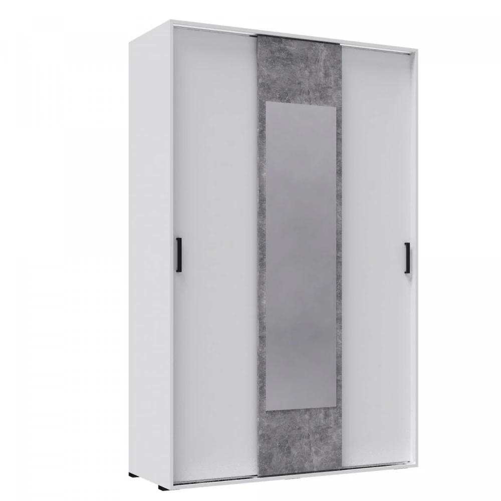Шкаф-купе "Лючия" Белый/Ателье светлое