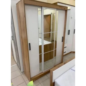 Шкаф-купе "Бруно-2" ЛК Дуб Вотан/Белый