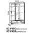 Шкаф-купе "Смарт" КС3/58 Венге/дуб молочный с зеркалом