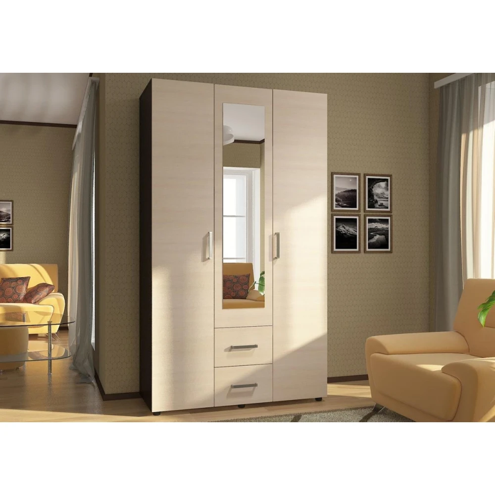 Шкаф "Эва ШК-019" Венге/Дуб молочный КВ