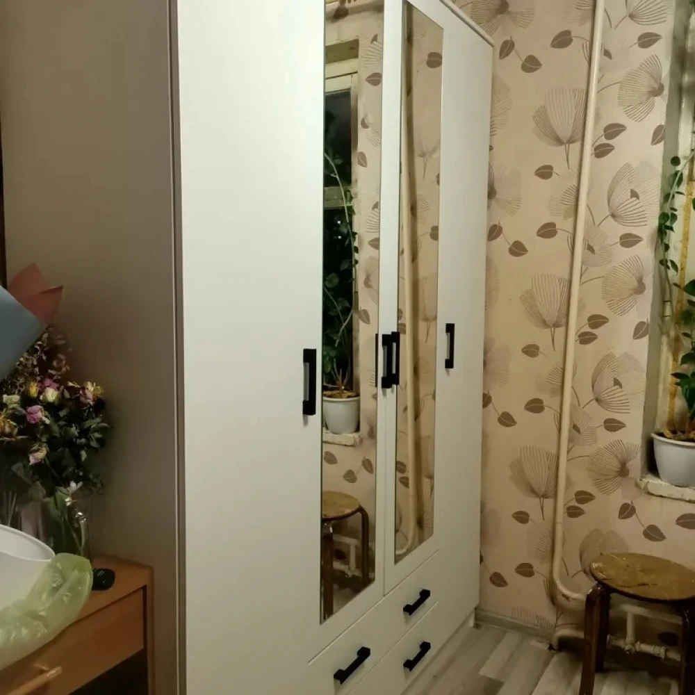 Шкаф "Квадро" КВ Белый гладкий