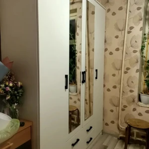 Шкаф "Квадро" Белый гладкий