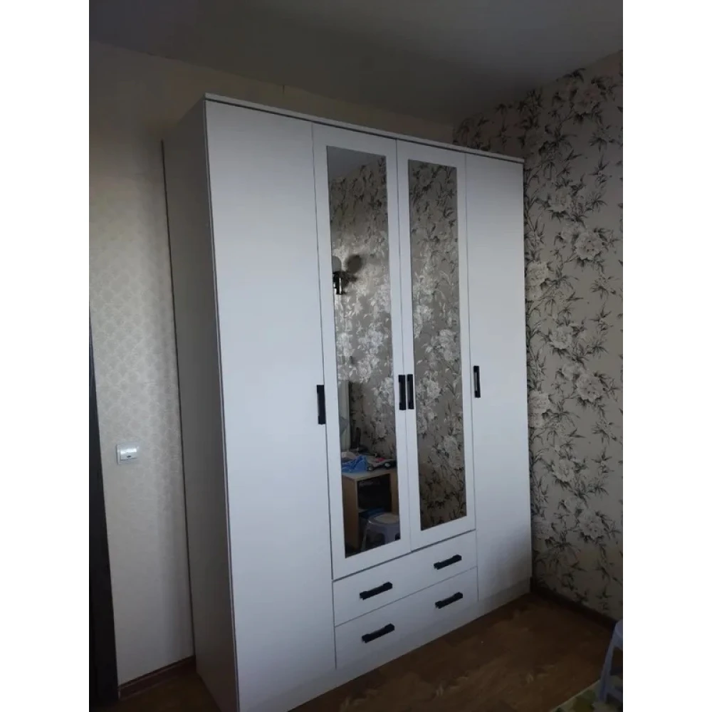 Шкаф "Квадро" КВ Белый гладкий