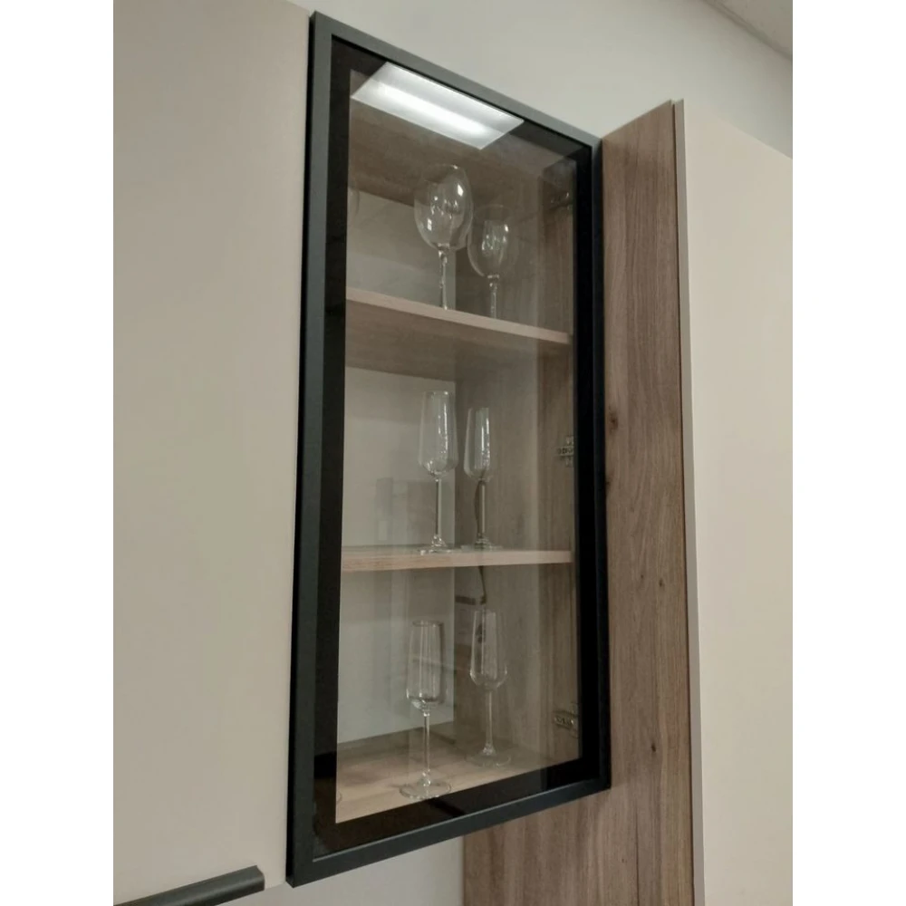 Шкаф навесной "Урбан" ШКН-08 Дуб смоки/Кашемир БН