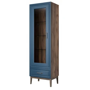 Шкаф-витрина "Гориция" ШР-1 Сапфировый ЛАК