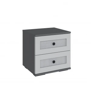 Тумба прикроватная СТ-20 "София Деко" Графит серый/Светло-серый