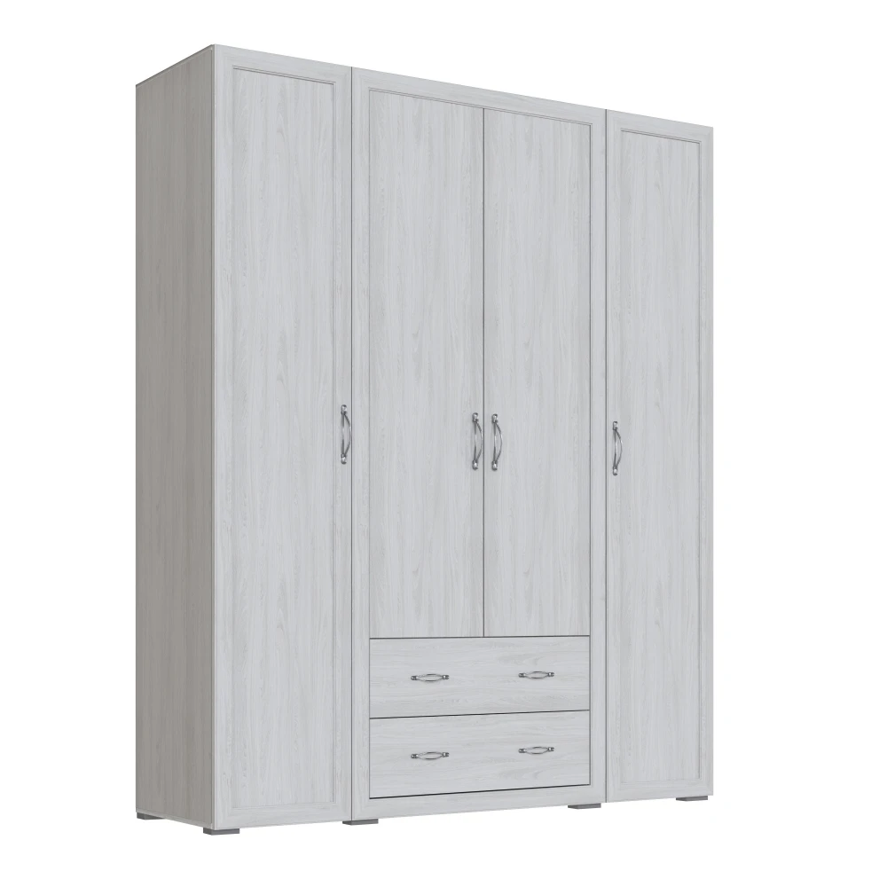 Шкаф 1,8м "Леньяна" без зеркала Ясень анкор светлый