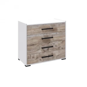 Комод "Соната" Белый/Дуб юкон