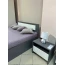 Кровать "Дольче" 1.6м Графит/Белый