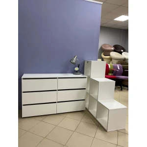 Комод "Токио" 6 ящиков Белый текстурный