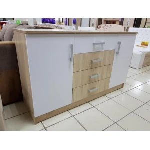 Комод "Беатрис" К1400 Дуб сонома/Белый глянец