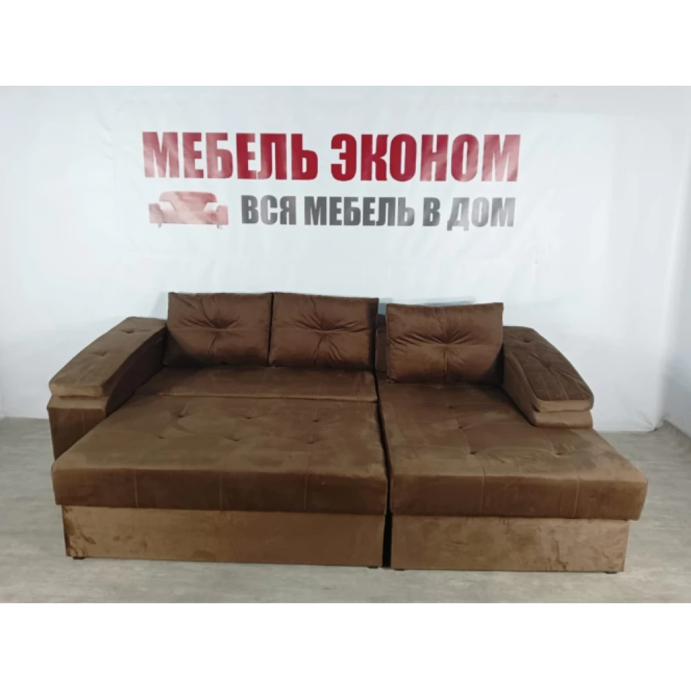 Диван угловой "Бруклин" №75 с увеличенной оттоманкой
