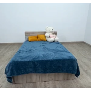 Кровать 1,4 м "Вегас" Дуб крафт серый/Цемент